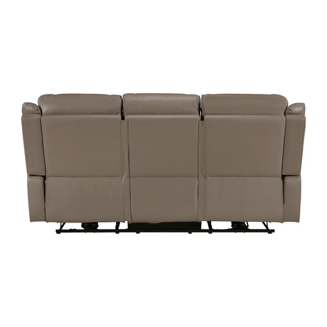 Haven Russet Power Double Reclining Sofa from Homelegance - Luna Furniture