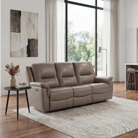 Haven Russet Power Double Reclining Sofa from Homelegance - Luna Furniture