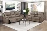 Haven Russet 2-Piece Power Reclining Set (Sofa & Loveseat)