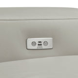 Haven Russet Power Double Reclining Loveseat with Center Console, Hidden Arms Cup Holders, Charging Ports and Wireless Charger from Homelegance - Luna Furniture