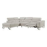Haven Russet Power Double Reclining Loveseat with Center Console, Hidden Arms Cup Holders, Charging Ports and Wireless Charger from Homelegance - Luna Furniture