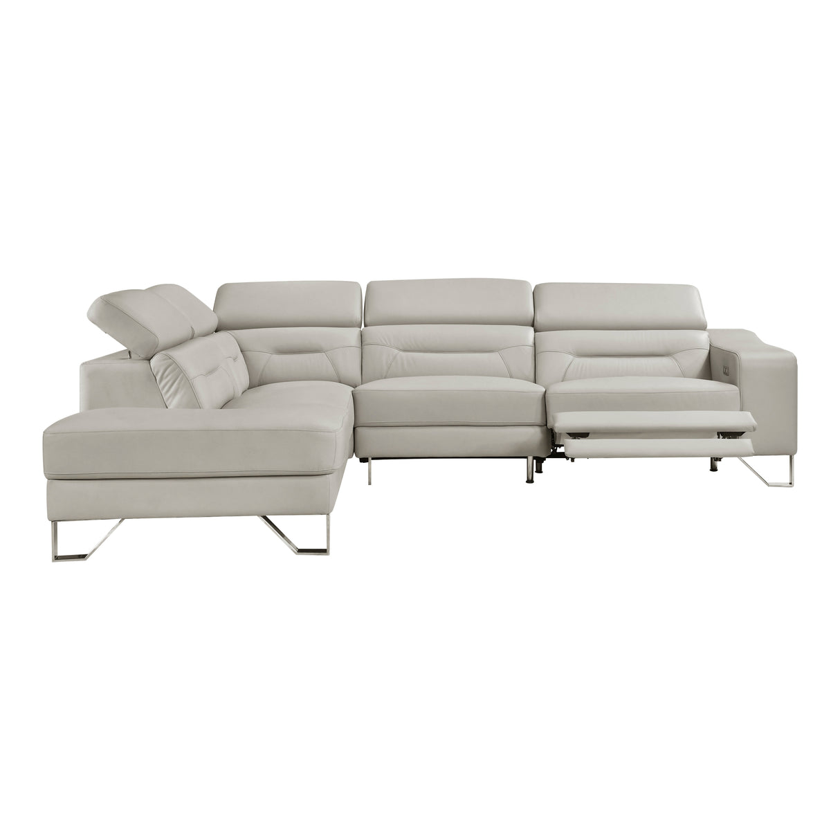 Haven Russet Power Double Reclining Loveseat with Center Console, Hidden Arms Cup Holders, Charging Ports and Wireless Charger from Homelegance - Luna Furniture