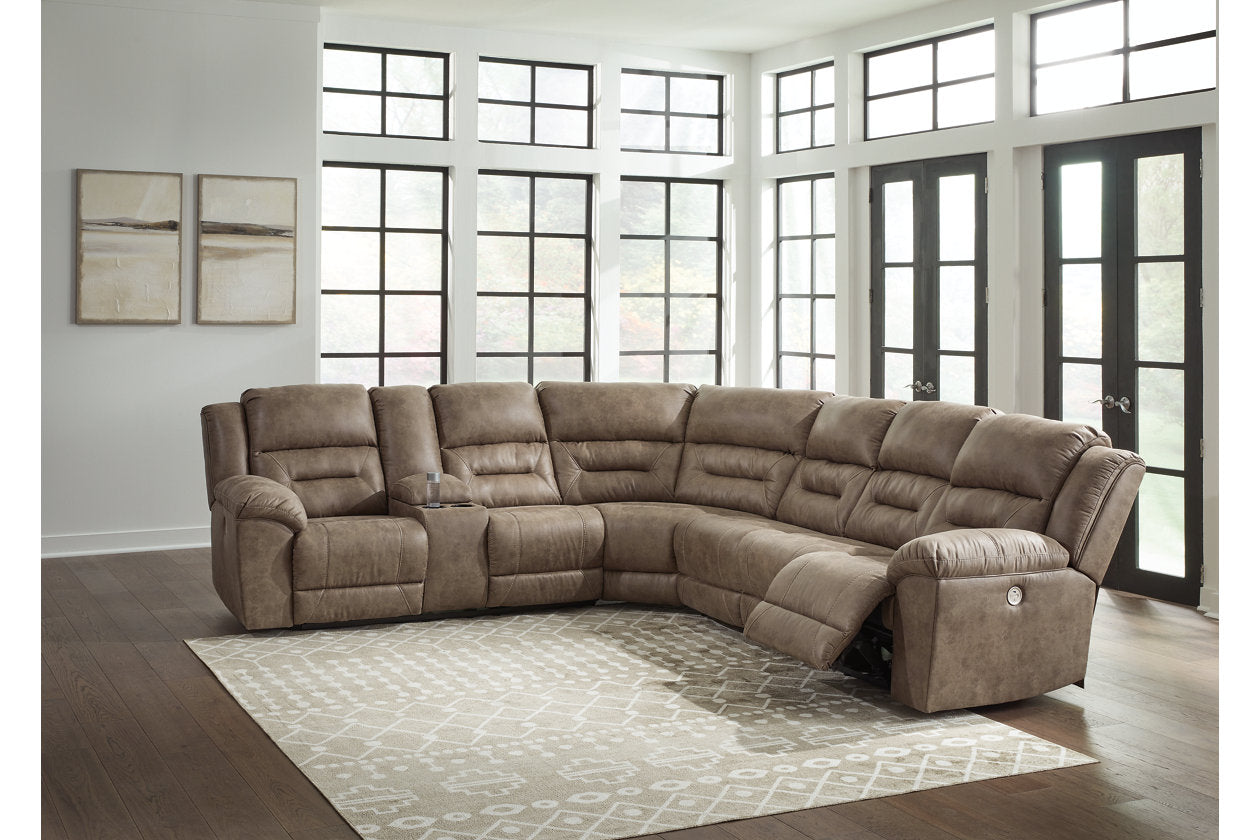 Ravenel Fossil 4-Piece Power Reclining Sectional - 83106S3