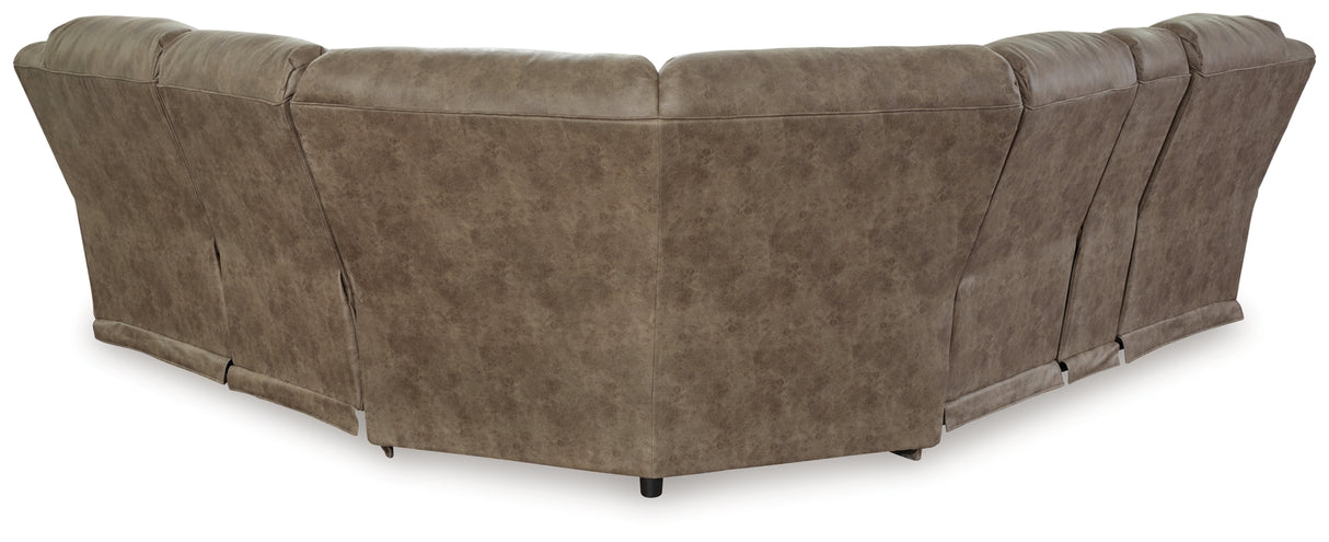 Ravenel Fossil 3-Piece Power Reclining Sectional from Ashley - Luna Furniture