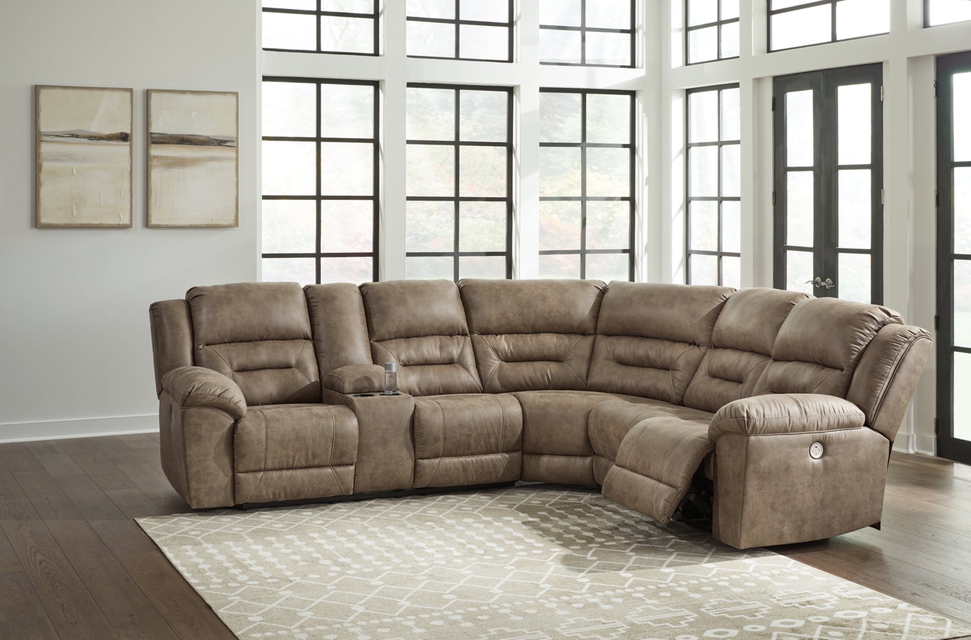 アドバンスライオネル Ravenel Fossil 3-Piece Power Reclining Sectional - 83106S1