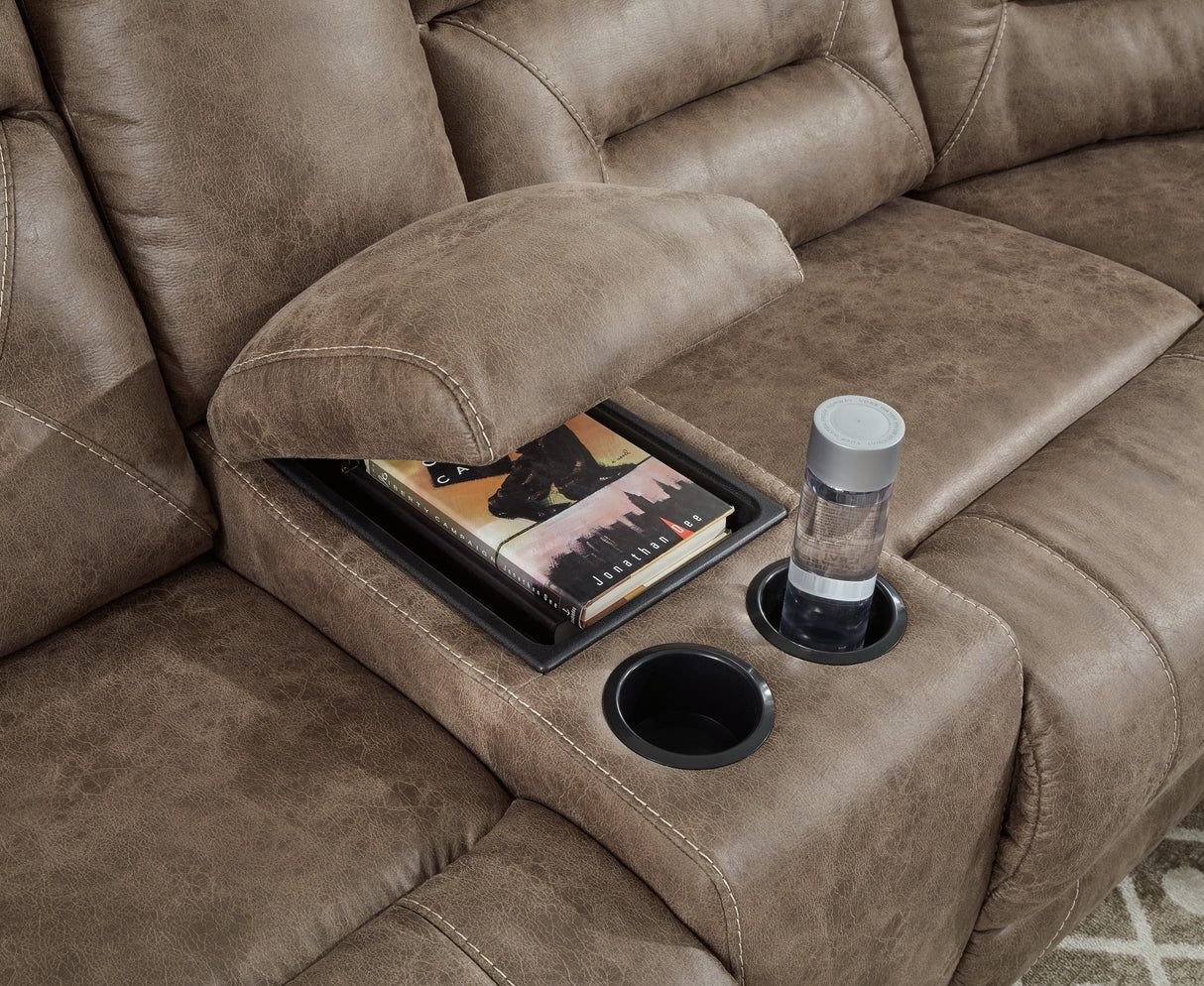 Ravenel Fossil 3-Piece Power Reclining Sectional from Ashley Furniture - Luna Furniture
