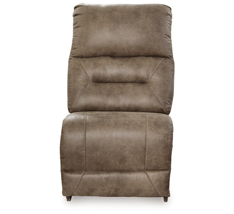 Ravenel Fossil Armless Chair from Ashley - Luna Furniture