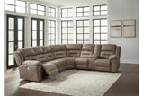 Ravenel Fossil 4-Piece Power Reclining Sectional