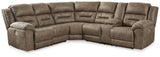 Ravenel Fossil 3-Piece Power Reclining Sectional from Ashley - Luna Furniture