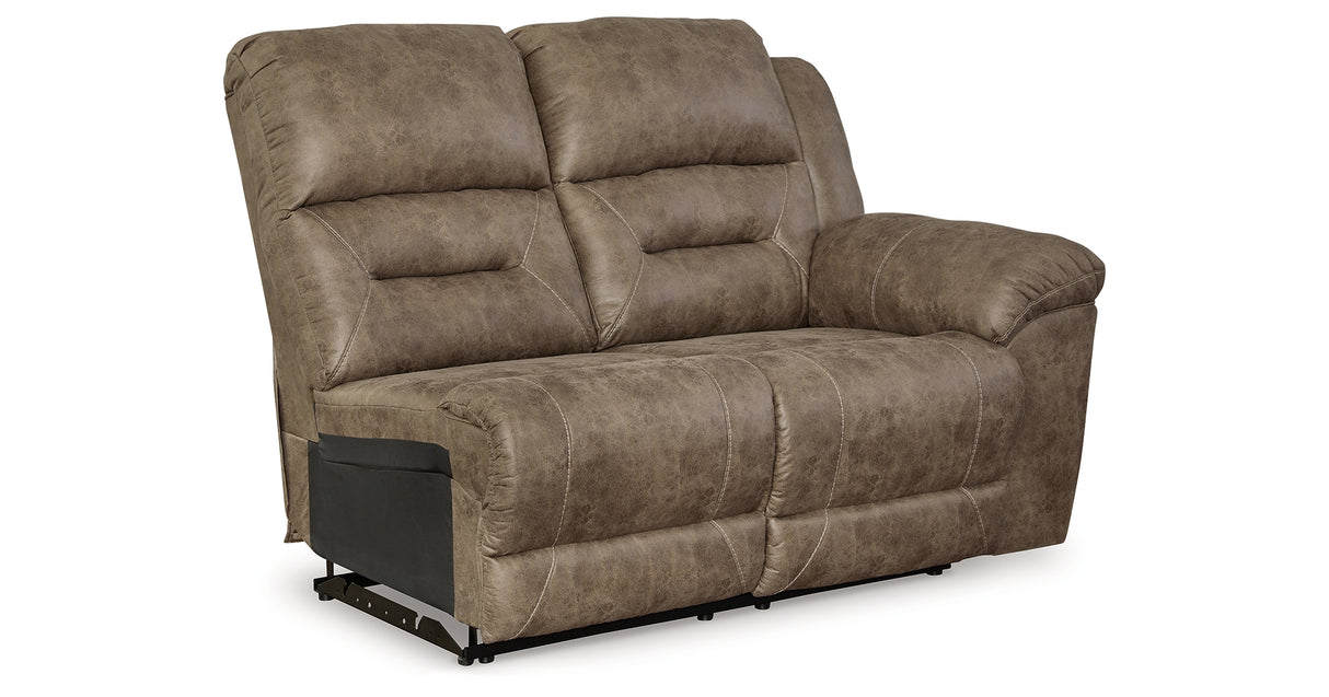 Ravenel Fossil Right-Arm Facing Power Reclining Loveseat from Ashley Furniture - Luna Furniture