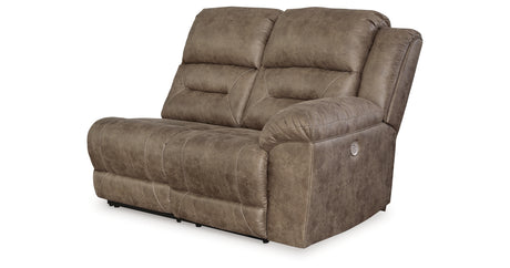 Ravenel Fossil Right-Arm Facing Power Reclining Loveseat from Ashley - Luna Furniture