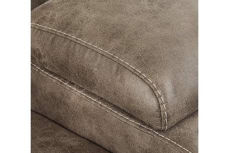 Ravenel Fossil 4-Piece Power Reclining Sectional from Ashley - Luna Furniture