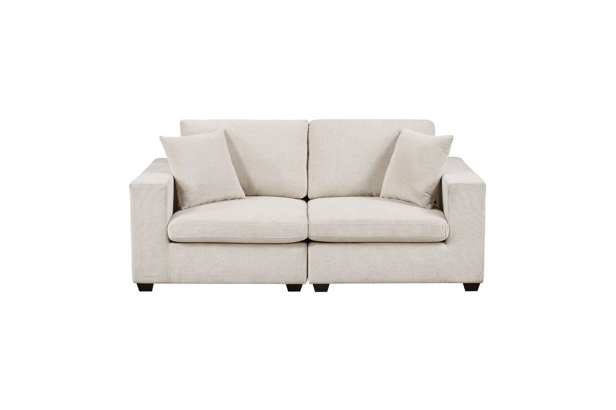 Serenity Beige Loveseat from Homelegance - Luna Furniture