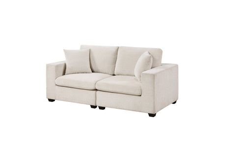 Serenity Beige Loveseat from Homelegance - Luna Furniture