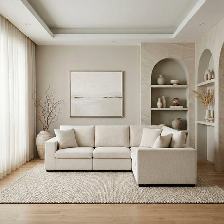 Serenity Beige 5-Piece Modular Sectional from Homelegance - Luna Furniture