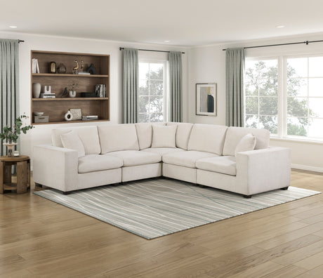 Serenity Beige 5-Piece Modular Sectional from Homelegance - Luna Furniture