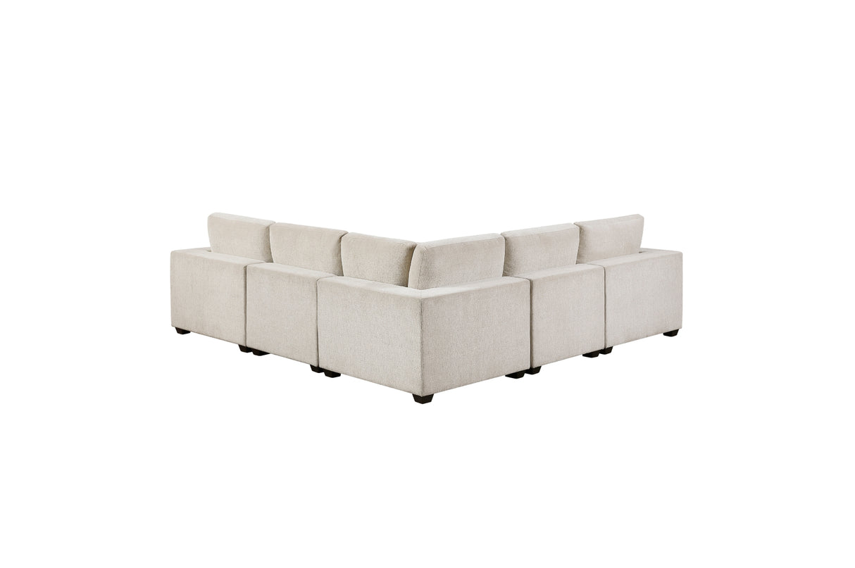 Serenity Beige 5-Piece Modular Sectional from Homelegance - Luna Furniture