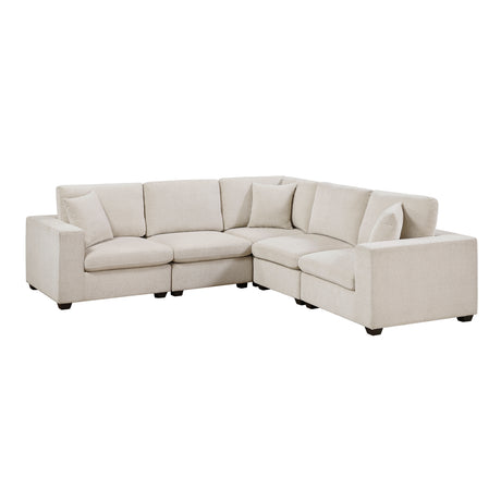 Serenity Beige 5-Piece Modular Sectional from Homelegance - Luna Furniture