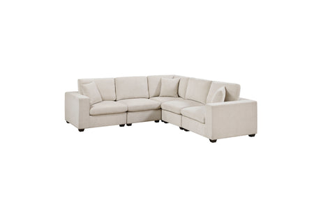 Serenity Beige 5-Piece Modular Sectional from Homelegance - Luna Furniture