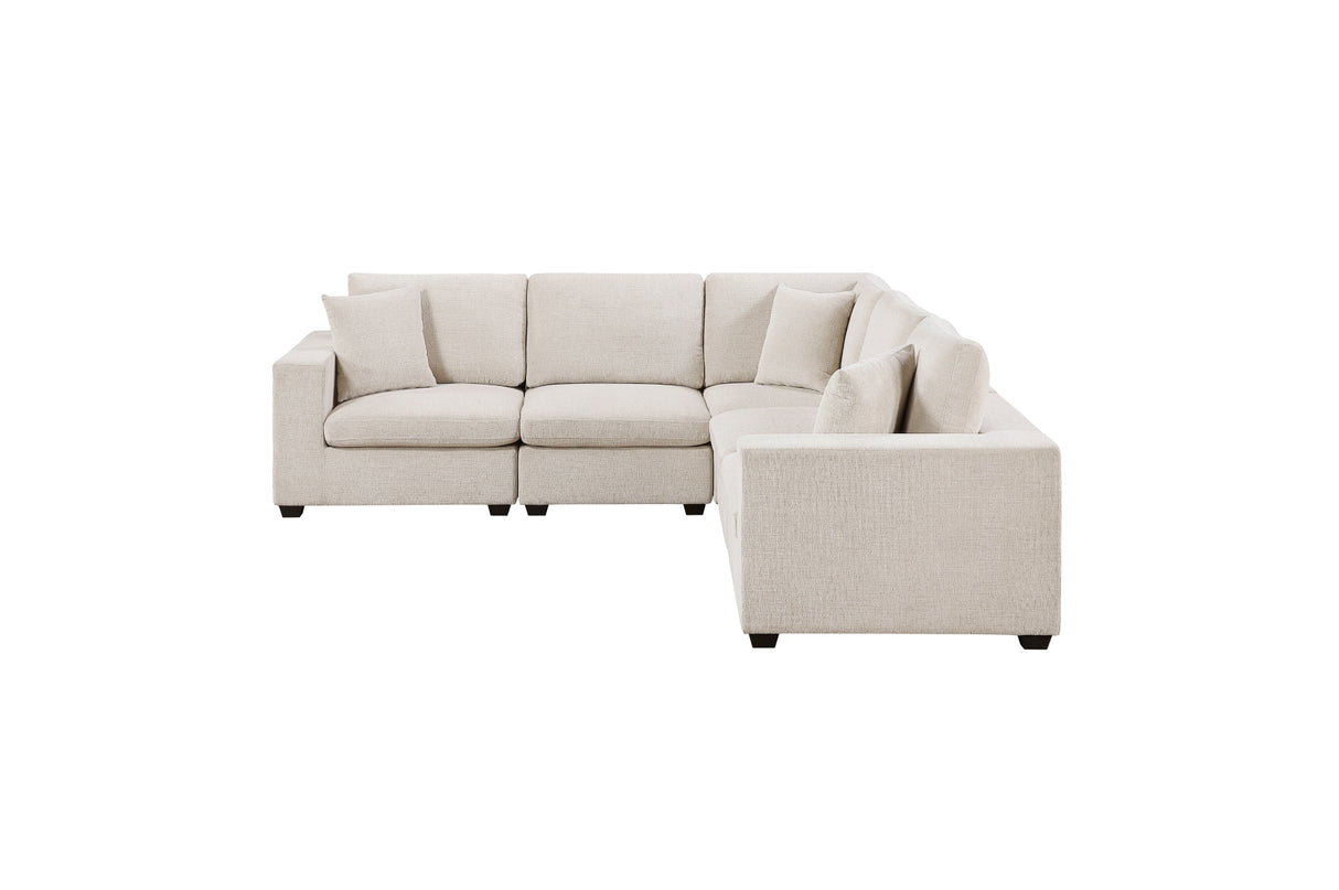 Serenity Beige 5-Piece Modular Sectional from Homelegance - Luna Furniture