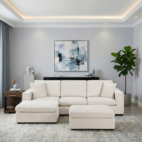 Serenity Beige 5-Piece Modular Sectional from Homelegance - Luna Furniture