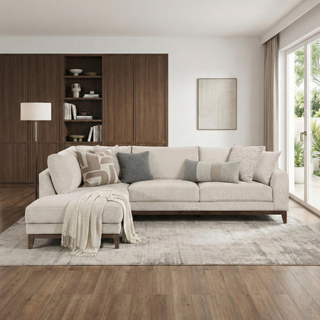 Juniper Taupe Chenille 2-Piece Sectional with Left Chaise from Homelegance - Luna Furniture