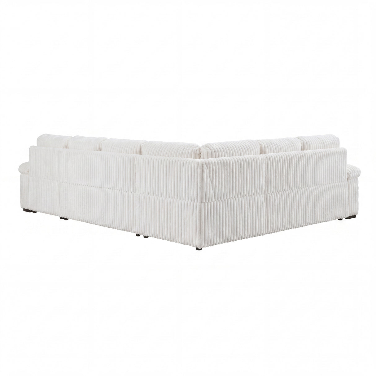8317WHT*33LRC (3)3-Piece Sectional with Pull-out Bed, Right Side Chaise and Hidden Storage from Homelegance - Luna Furniture