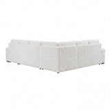 8317WHT*33LRC (3)3-Piece Sectional with Pull-out Bed, Right Side Chaise and Hidden Storage from Homelegance - Luna Furniture
