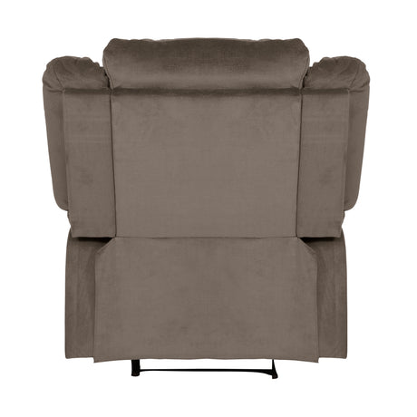 Jarita Chocolate Double Reclining Loveseat from Homelegance - Luna Furniture