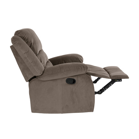 Jarita Chocolate Double Reclining Loveseat from Homelegance - Luna Furniture