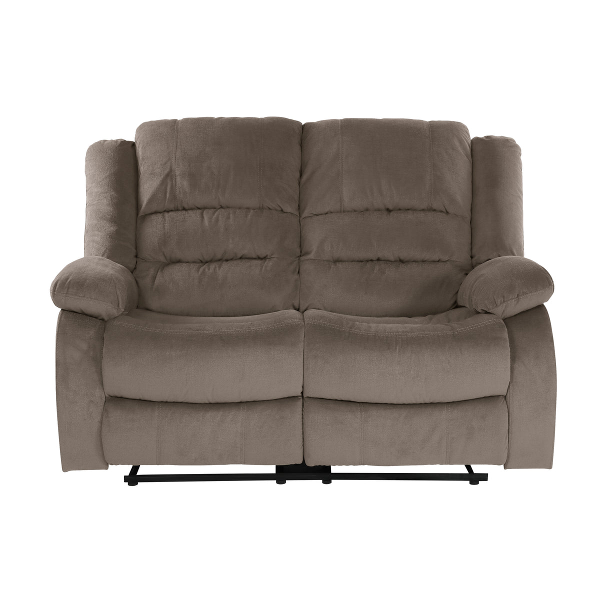 Jarita Chocolate Double Reclining Sofa from Homelegance - Luna Furniture
