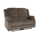 Jarita Chocolate Double Reclining Sofa from Homelegance - Luna Furniture
