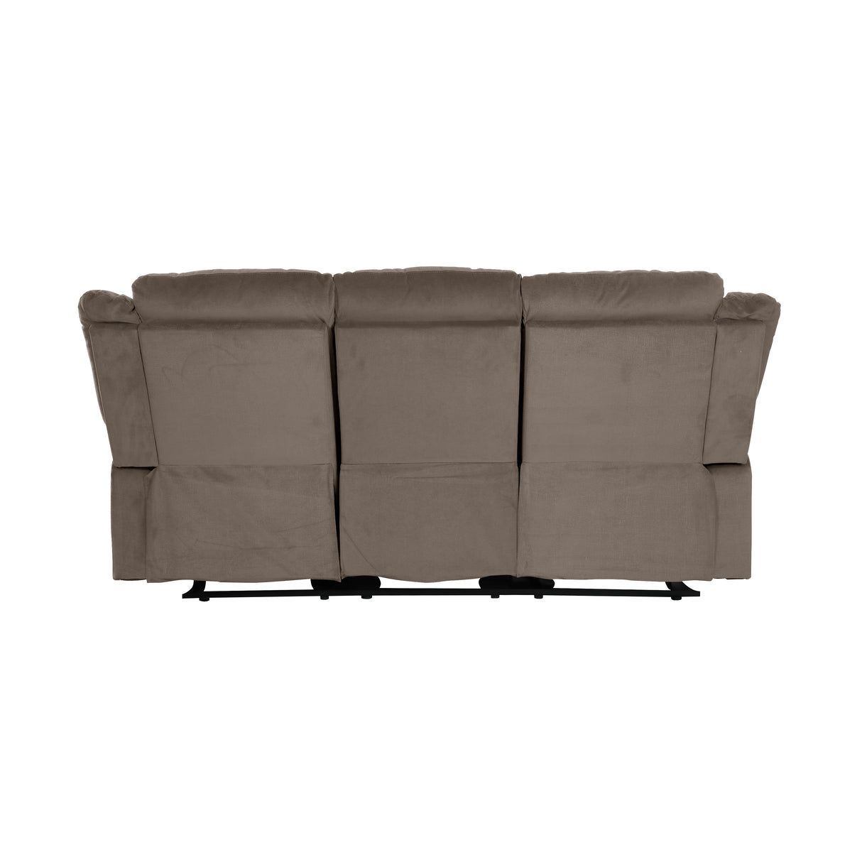 Jarita Chocolate Double Reclining Loveseat from Homelegance - Luna Furniture