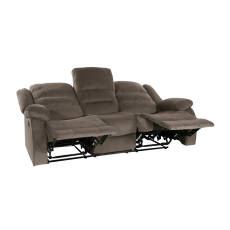 Jarita Chocolate Double Reclining Sofa from Homelegance - Luna Furniture