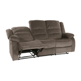 Jarita Chocolate Reclining Chair from Homelegance - Luna Furniture