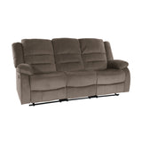 Jarita Chocolate Double Reclining Sofa from Homelegance - Luna Furniture