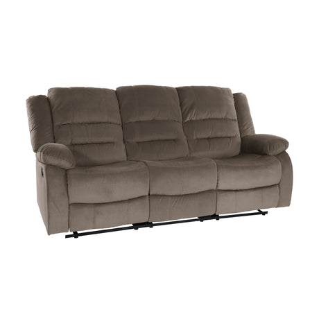 Jarita Chocolate Double Reclining Loveseat from Homelegance - Luna Furniture