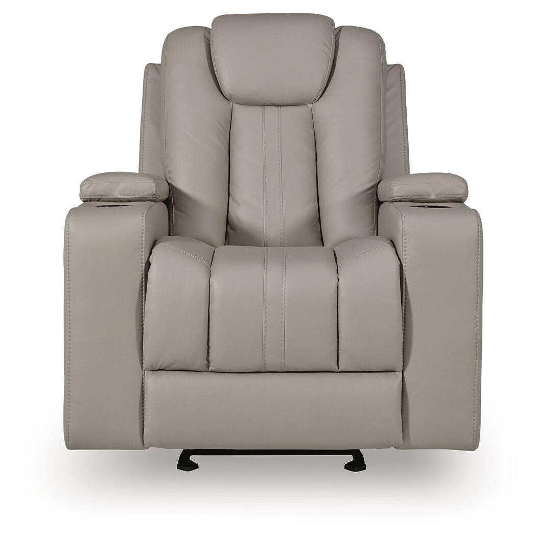 Elevate Edges Coin Glider Recliner from Ashley - Luna Furniture