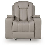 Elevate Edges Coin Glider Recliner from Ashley - Luna Furniture