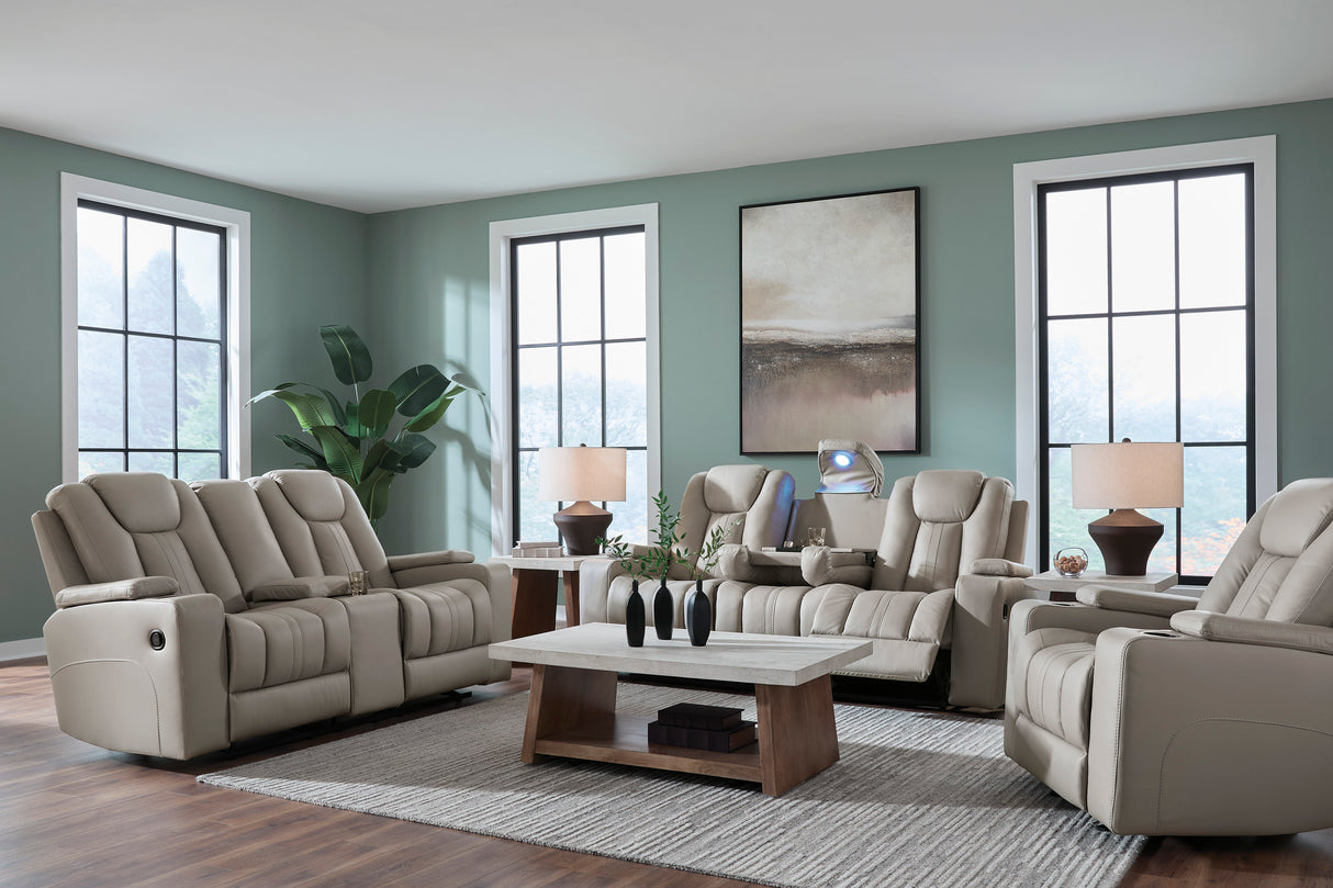 Elevate Edges Coin Reclining Living Room Set