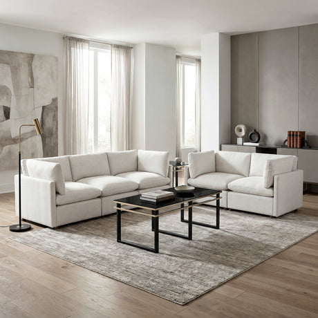Annex Beige Chenille Loveseat from Homelegance - Luna Furniture