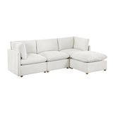 Annex Beige 4-Piece Chenille Modular Sectional with Ottoman from Homelegance - Luna Furniture