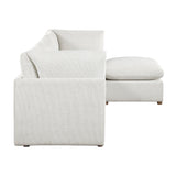 Annex Beige 4-Piece Chenille Modular Sectional with Ottoman from Homelegance - Luna Furniture