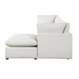 Annex Beige 4-Piece Chenille Modular Sectional with Ottoman from Homelegance - Luna Furniture