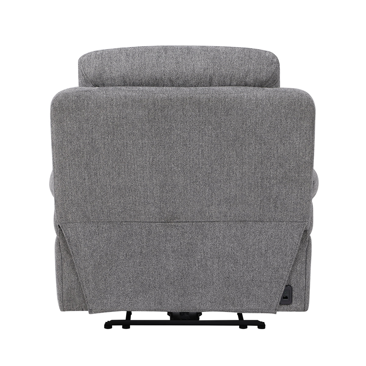 8340GRY-1PWHB Power Reclining Chair with Power Headrest, Power Lumbar Support, Bluetooth Speakers and Charging Ports from Homelegance - Luna Furniture