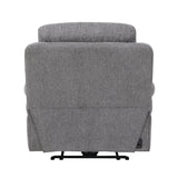 8340GRY-1PWHB Power Reclining Chair with Power Headrest, Power Lumbar Support, Bluetooth Speakers and Charging Ports from Homelegance - Luna Furniture