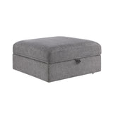 8340GRY-4 Storage Ottoman from Homelegance - Luna Furniture