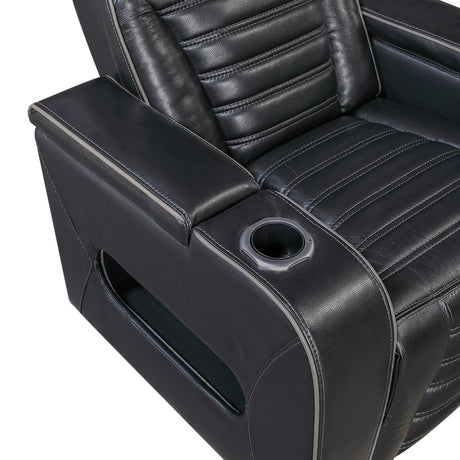Cyber Black Power Reclining Living Room Set from Homelegance - Luna Furniture