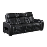 Cyber Black 2-Piece Power Reclining Living Room Set from Homelegance - Luna Furniture