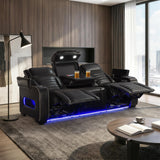 Cyber Black 3-Piece Power Reclining Living Room Set from Homelegance - Luna Furniture